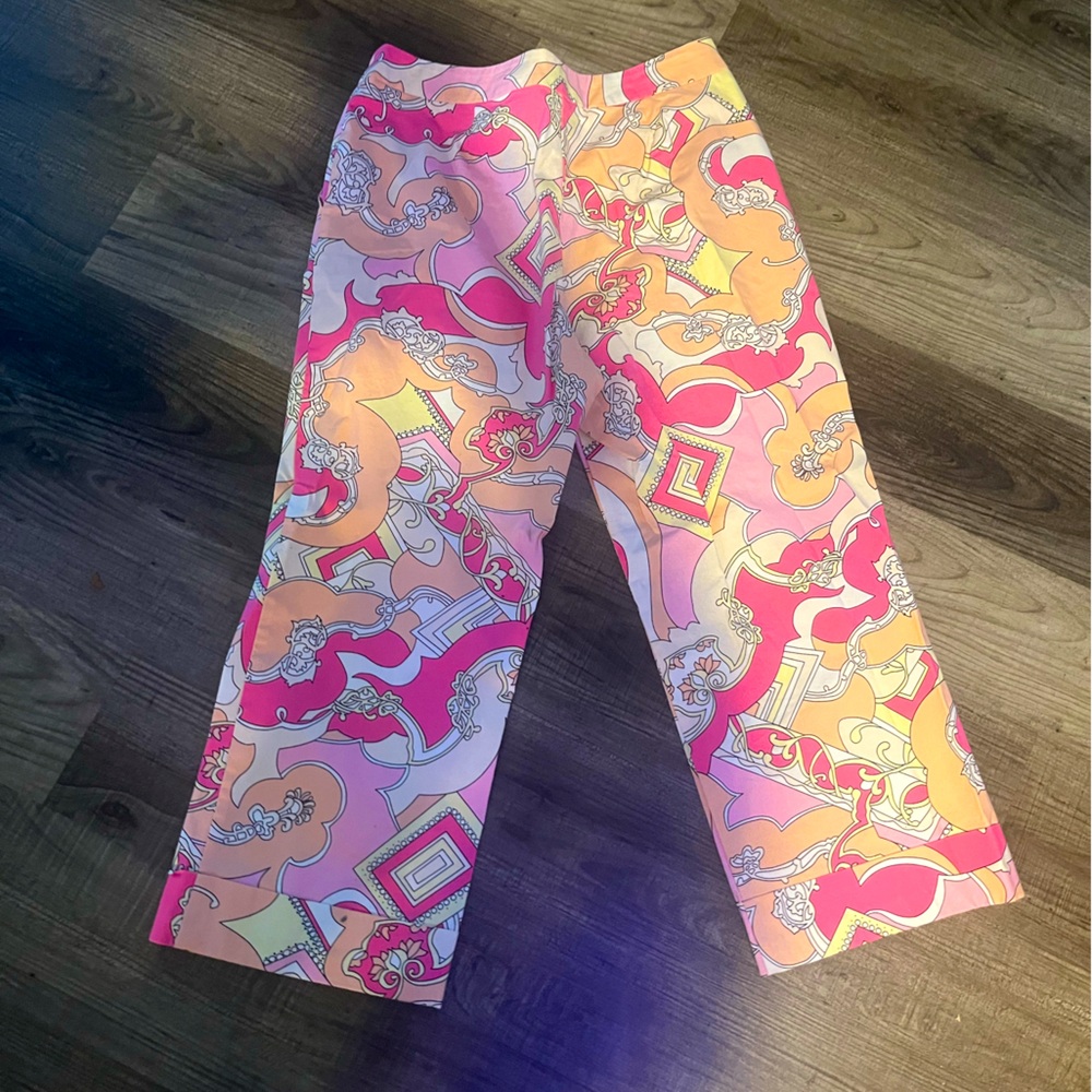New York & Company Cropped Paisley pants Size 10